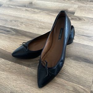 Margaux “The Pointe” Leather Flats